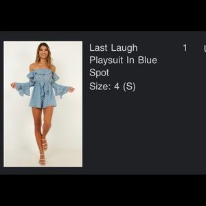 Blue Playsuit/Jumpsuit from Showpo